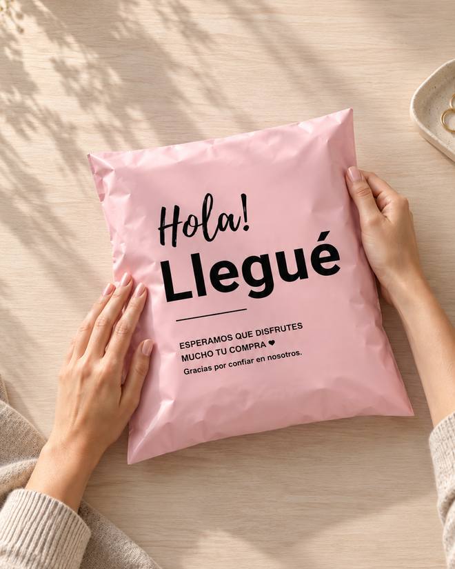 Un pedido de Elba listo para salir, en su bolsa rosa